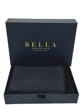 Dual-Sided Silk & Bamboo Pillowcase – King Size (Black)